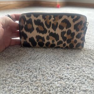 Kate Spade Animal Print Zip Wallet